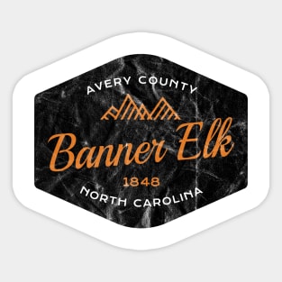 Mountain Towns of North Carolina - Banner Elk, NC Sticker